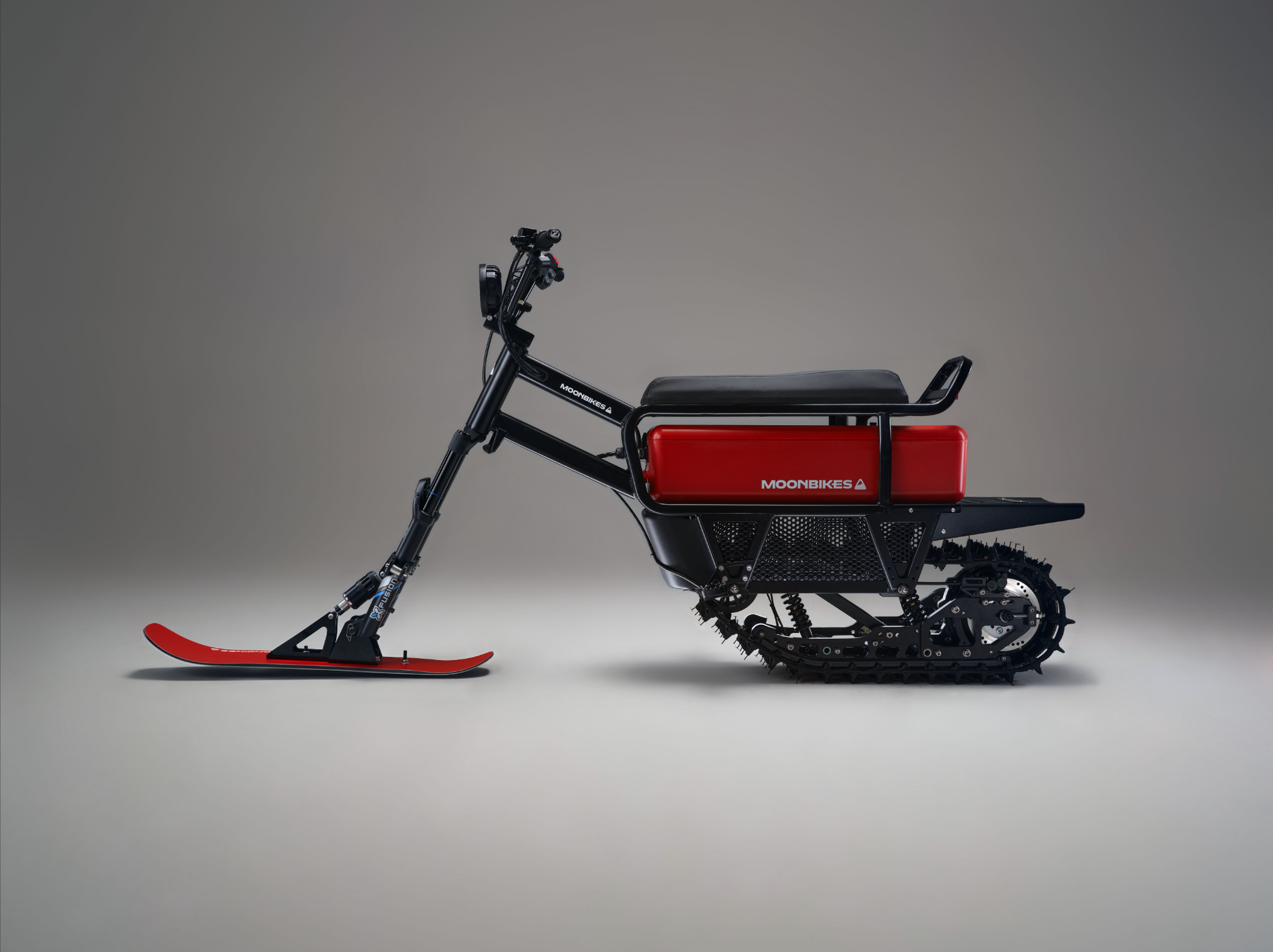 MoonBikes Red Electric Snowmobile Configurator